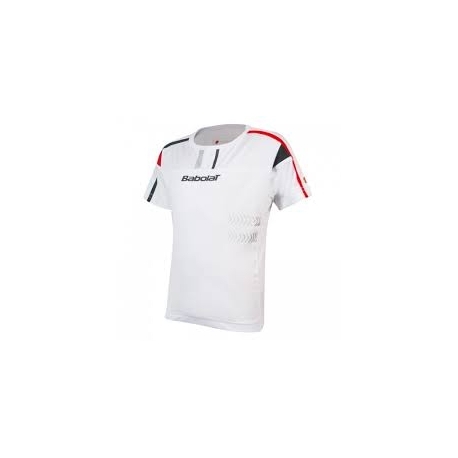 BABOLAT T-SHIRT P B WHITE 42S1130